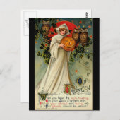 Vintage Halloween Postkarte (Vorne/Hinten)