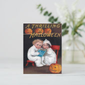 Vintage Halloween Postkarte (Stehend Vorderseite)