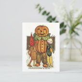 Vintage Halloween Postkarte (Stehend Vorderseite)