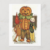 Vintage Halloween Postkarte (Vorderseite)