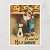 Vintage Halloween Postkarte (Vorderseite)