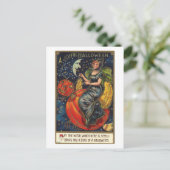 Vintage Halloween Postkarte (Stehend Vorderseite)