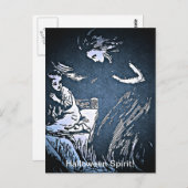 Vintage Halloween-Postkarte Postkarte (Vorne/Hinten)