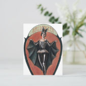 Vintage Halloween-Postkarte Postkarte (Stehend Vorderseite)