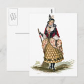 Vintage Halloween-Postkarte Postkarte (Vorne/Hinten)