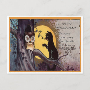 Vintage Halloween-Postkarte Postkarte