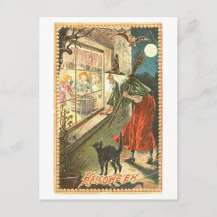 Vintage Halloween-Postkarte Postkarte