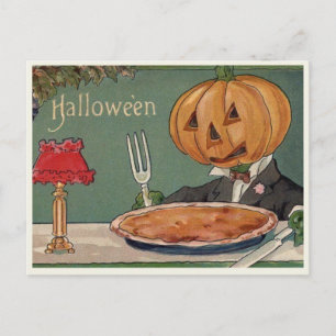 Vintage-Halloween-Postkarte Postkarte