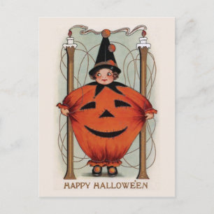 Vintage-Halloween-Postkarte Postkarte