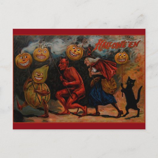 Vintage Halloween Postkarte, Raphael Tuck 1909 Postkarte (Vorderseite)