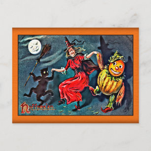 Vintage Halloween Postkarte, Raphael Tuck c. 1900 Postkarte