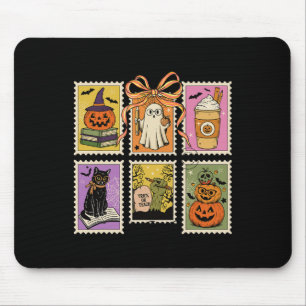 Vintage-Halloween-Postwertzeichen-Lehrer Gruselig Mousepad