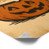 Vintage Halloween Potion in Motion Poster (Ecke)