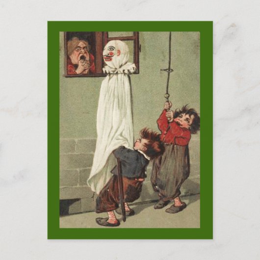 Vintage Halloween-Pranksters Postkarte (Vorderseite)