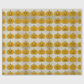 Vintage Halloween Pumpkin Carvings Geschenkpapier (Flach)