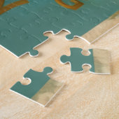 Vintage Halloween Pumpkin-Geister und Schwarze Kat Puzzle (Seite)