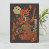Vintage Halloween Pumpkin Head King Farm (Stehend Vorderseite)