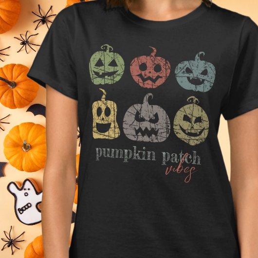 Vintage Halloween Pumpkin Patch Vibes T-Shirt
