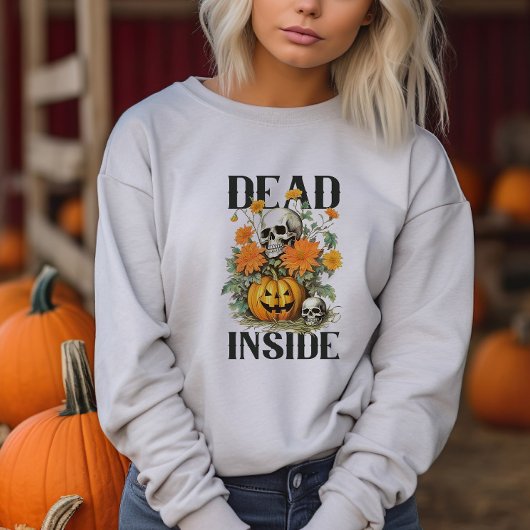 Vintage Halloween Pumpkin und Skul Sweatshirt