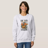 Vintage Halloween Pumpkin und Skul Sweatshirt (Vorne ganz)