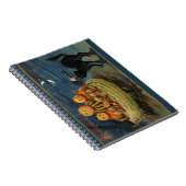 Vintage Halloween Pumpkins Notizblock (Rechte Seite)