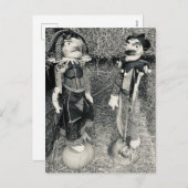 Vintage Halloween-Puppen Feiertagspostkarte (Vorne/Hinten)