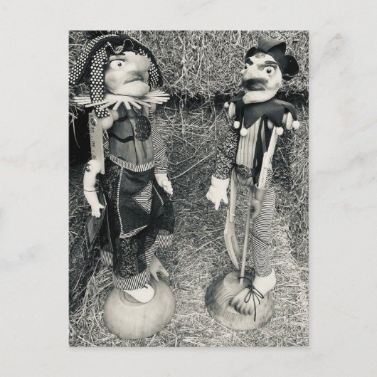 Vintage Halloween-Puppen Feiertagspostkarte (Vorderseite)