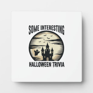 Vintage-Halloween-Quiz Geist Mond Shirt Design_1 Fotoplatte