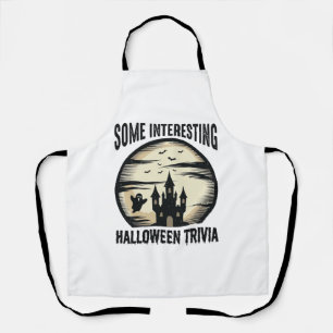 Vintage-Halloween-Quiz Geist Mond Shirt Design_1 Schürze