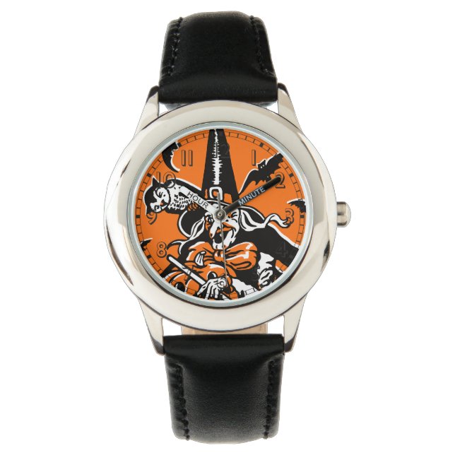 Vintage Halloween-Roulette Armbanduhr (Vorderseite)
