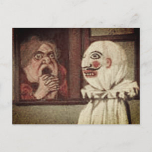 Vintage Halloween-Scare-Karte Postkarte