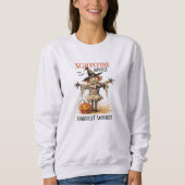 Vintage Halloween Scarecrow Kisses Sweatshirt (Vorderseite)