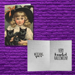 Vintage-Halloween-Schatz Nr. 3 - lustiger Spruch Karte