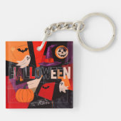 Vintage Halloween Schlüsselanhänger (Rückseite)