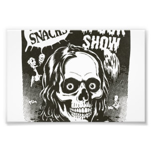 Vintage-Halloween-Schreckensshow Fotodruck