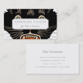 Vintage Halloween-Schwarze Katze Visitenkarte (Vorne/Hinten)