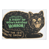 Vintage Halloween-Schwarze Kissenbezug (Rückseite)