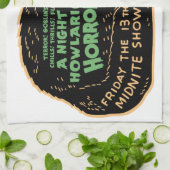 Vintage Halloween-Schwarze Küchentuch (Gefaltet)