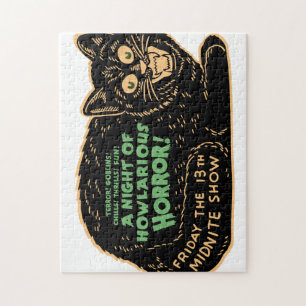 Vintage Halloween-Schwarze Puzzle