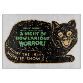 Vintage Halloween-Schwarze Schneidebrett (Vorderseite)