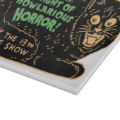 Vintage Halloween-Schwarze Schneidebrett (Ecke)
