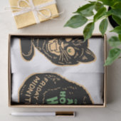 Vintage Halloween-Schwarze Seidenpapier (Geschenk)