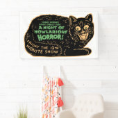 Vintage Halloween-Schwarzkatze Banner (Insitu)