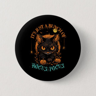 Vintage Halloween-Schwarzkatze, nur ein Haufen H Button