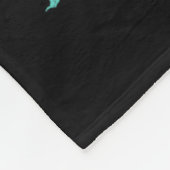 Vintage Halloween-Schwarzkatze, nur ein Haufen H Fleecedecke (Ecke)