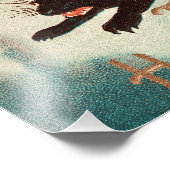 Vintage Halloween-Schwarzkatzen Fotodruck (Ecke)