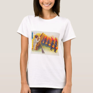 Vintage Halloween-Schwarzkatzen T-Shirt