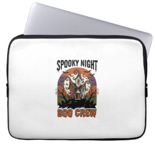 Vintage-Halloween-Shirt Boo Night Haunted House Ar Laptopschutzhülle