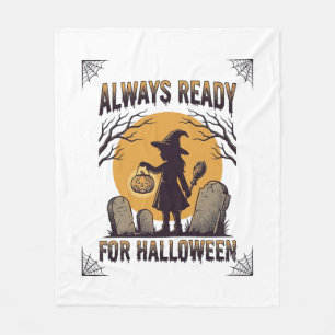 Vintage-Halloween-Shirt für Fans der spooky Season Fleecedecke