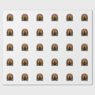 Vintage-Halloween-Shirt Gruselige Saison Gefühl De Geschenkpapier